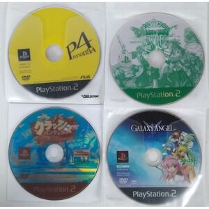 Galaxy Angel Crash Persona 4 Sony PlayStation 2 Japan Disc Only Import Game Lot